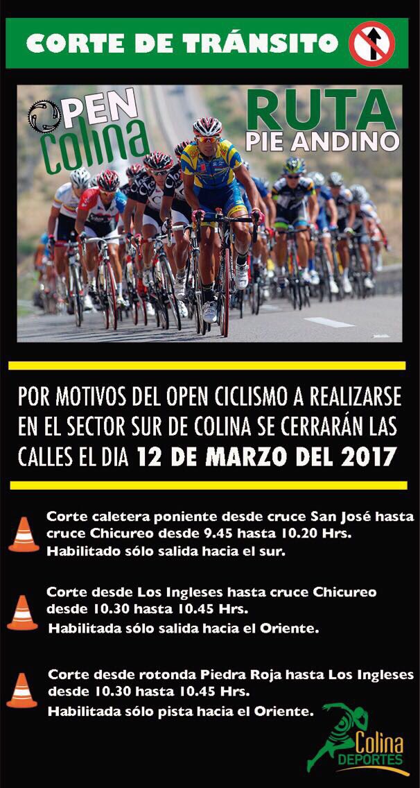 colinadeportes's tweet photo. ATENCIÓN!!!! Este domingo para el buen desarrollo de #OpenColina cerraremos algunas calles, adjunto info importante https://t.co/m4hFtk6zG3
