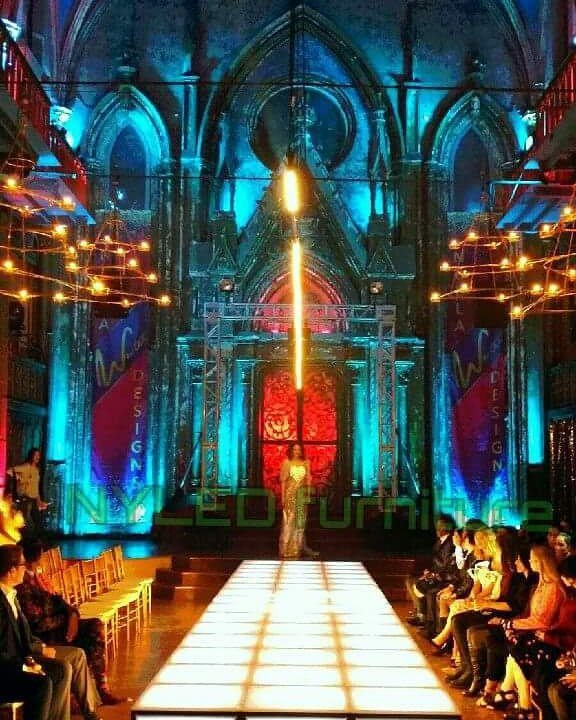 NYLEDFurniture's tweet photo. Our #ledrunway on set with Bull for an amazing show! See it on #cbs 
#bullcbs #nyled #fashionshow #nyc https://t.co/qpODJEUM0K