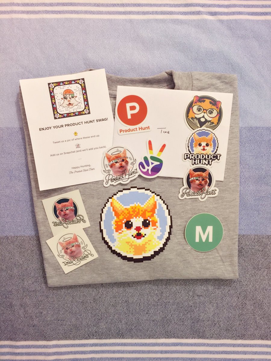 edelweissting's tweet photo. Woohoo! Thank you @jacqvon and @ProductHunt for the awesome kitten swag! Love it!! ❤️😸✌🏻 Greetings from Budapest 😄 cc: @ProductHuntLOVE https://t.co/qq8cnS4Fwb