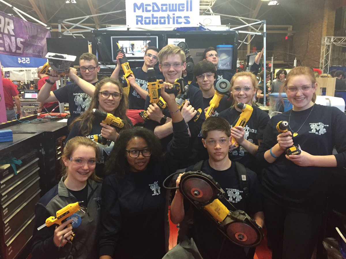 Mcd_Robotics's tweet photo. Thanks for the great tools @DEWALTtough  how about a sponsorship? https://t.co/7v8TXpCheu