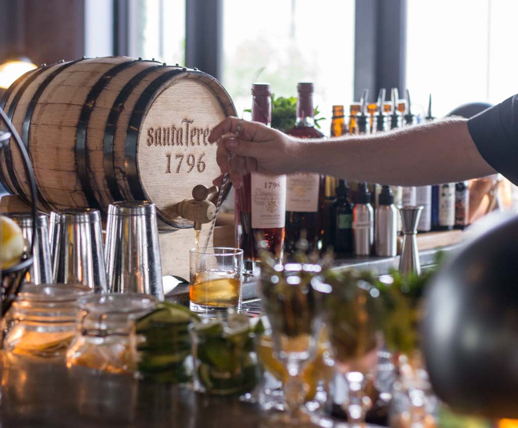 Savour the weekend with a special #SantaTeresa1796 cocktail, drawn straight from the barrel. Only at @pawnbrokermiami bar.