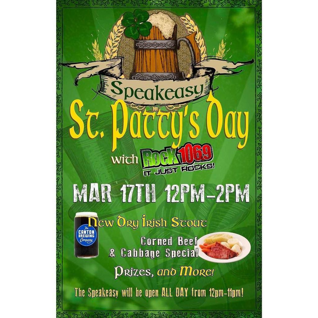 CantonBeer's tweet photo. Join us and @rock1069 in The Speakeasy for St. Patty's Day next Friday! We have our new St… https://t.co/gFdKVlRfFb https://t.co/jmKELOVzHN