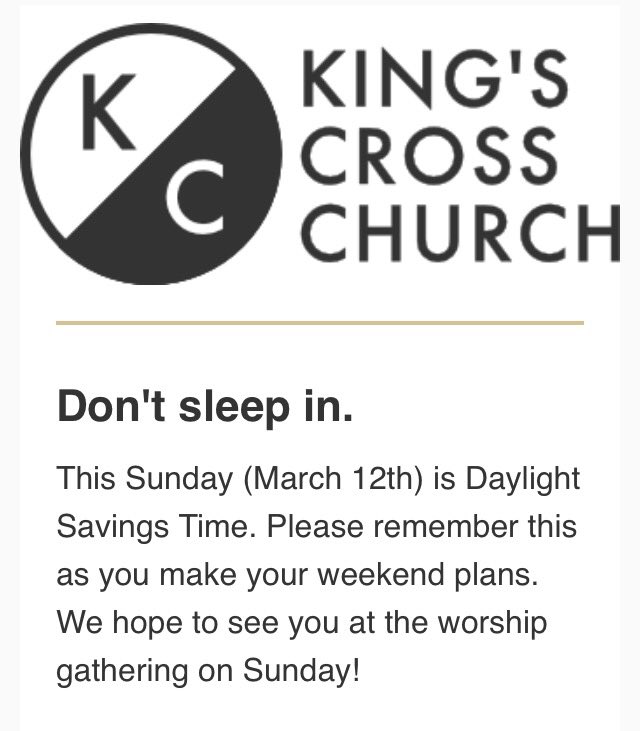 KCSowal's tweet photo. Remember to set your clocks ahead this weekend! https://t.co/SGij70TLSu