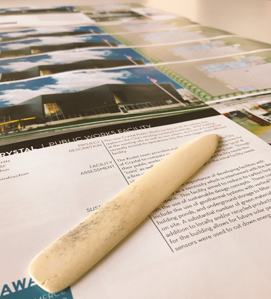 NTE_mpls's tweet image. The 3rd best part of finishing a proposal is the opportunity to use my sweet bone folder. #bonefolder