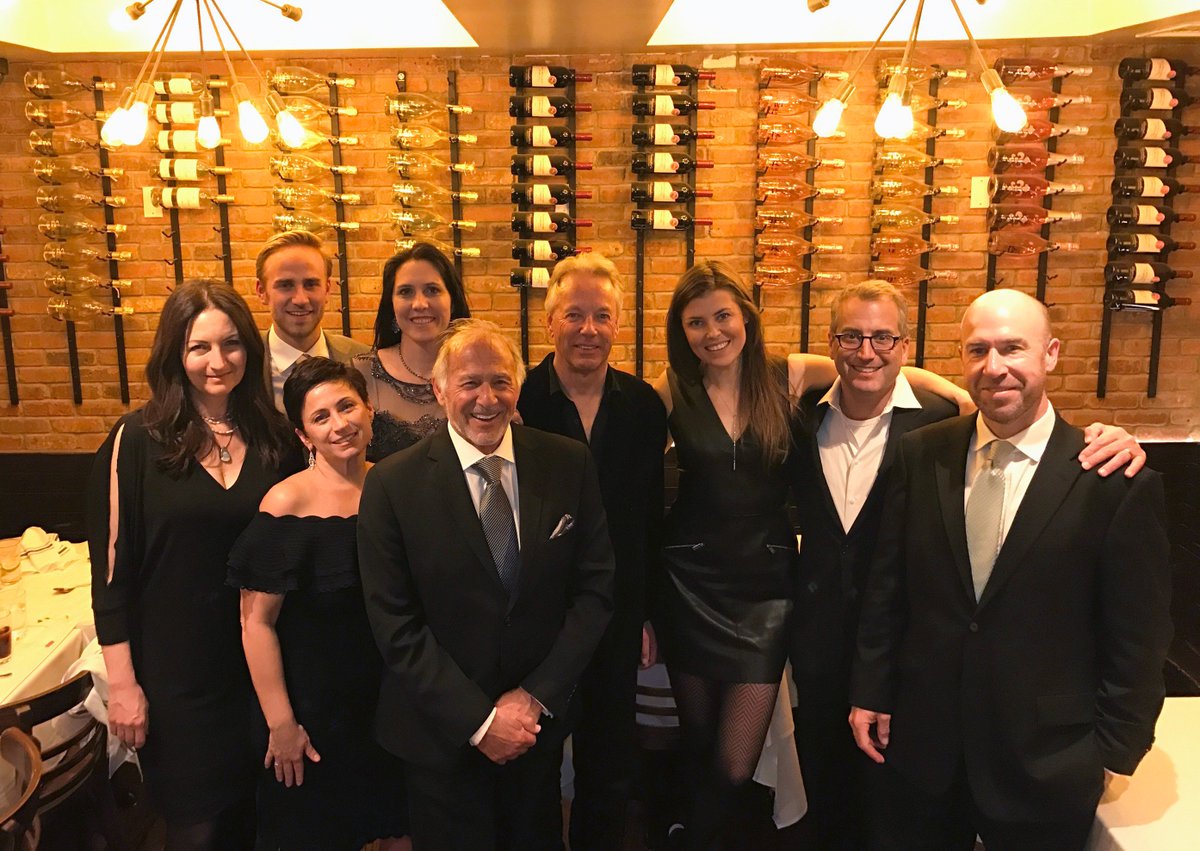 The #EllimanCO celebrated at #Serafina's in #NYC after the #Ellies2017 @RadioCity!