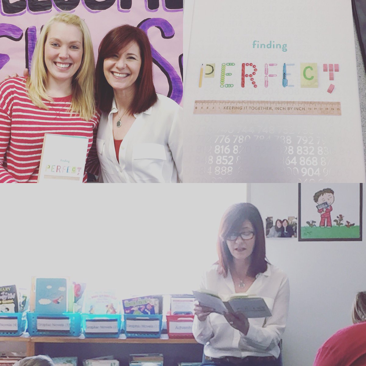 EmilyEastman09's tweet photo. Not sure who was more excited about yesterday... the kids or myself.  So happy I had the chance to meet an amazing author, @ellyswartz. https://t.co/XDUAHcCsGk