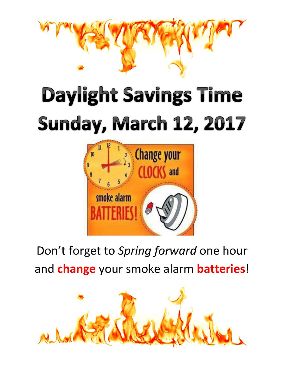 OFCA450's tweet image. Don't forget to change your smoke alarm batteries this weekend!