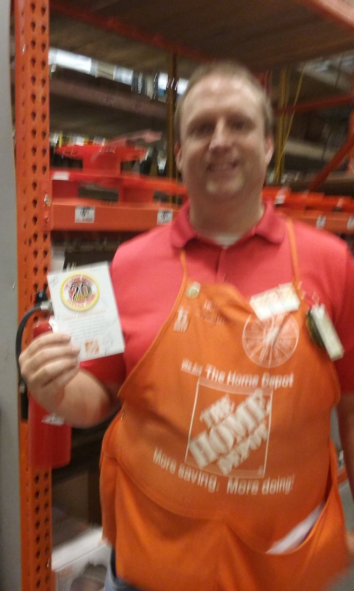 Congratulations Wayne 20 years with Home Depot
