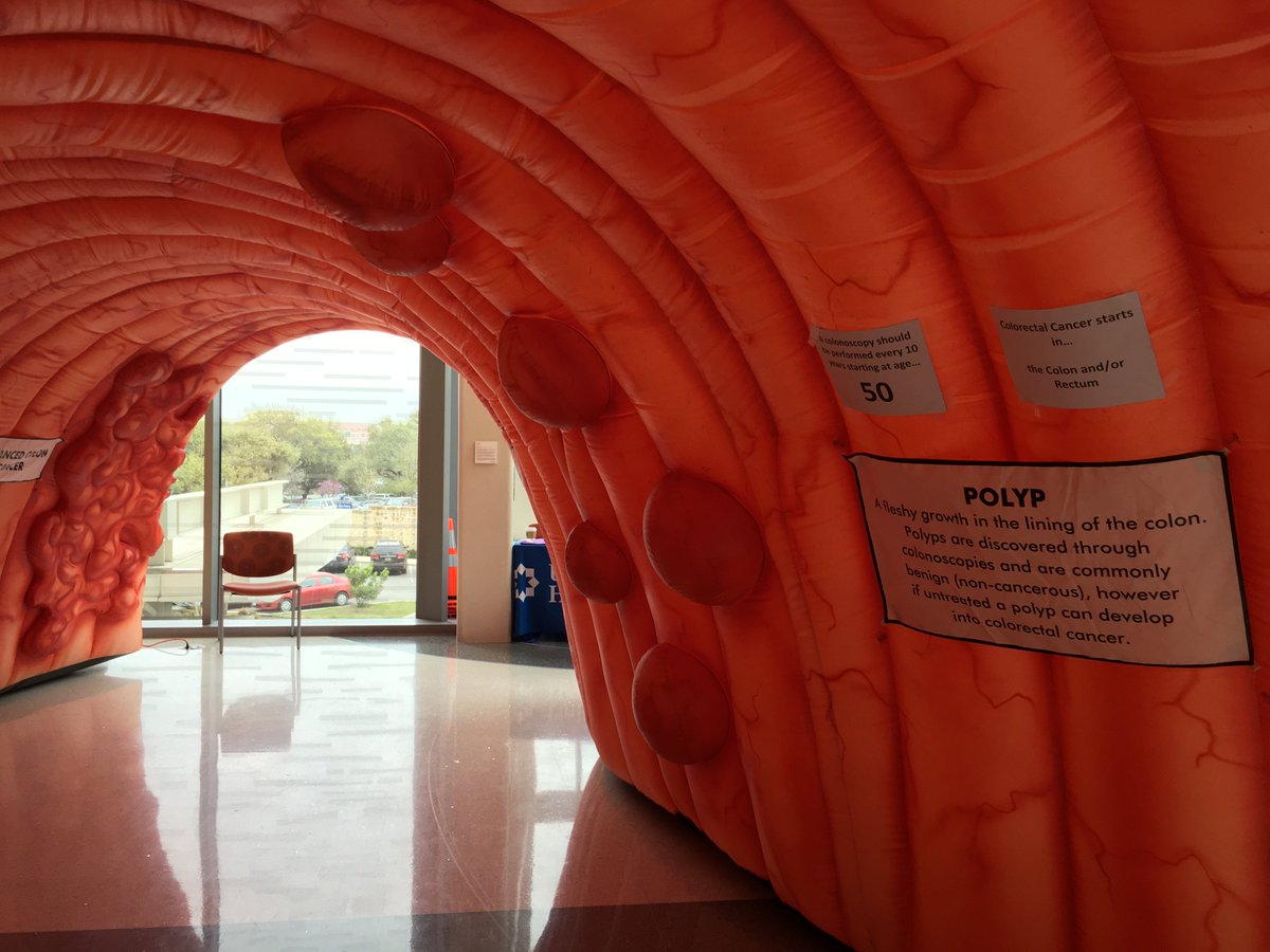 SnehaMPH's tweet photo. In case you haven't noticed, we're pretty excited about this GIANT colon!! #ColonCancer #CancerCHE #ColorectalCancerAwarenessMonth https://t.co/pSB8DYVI1E