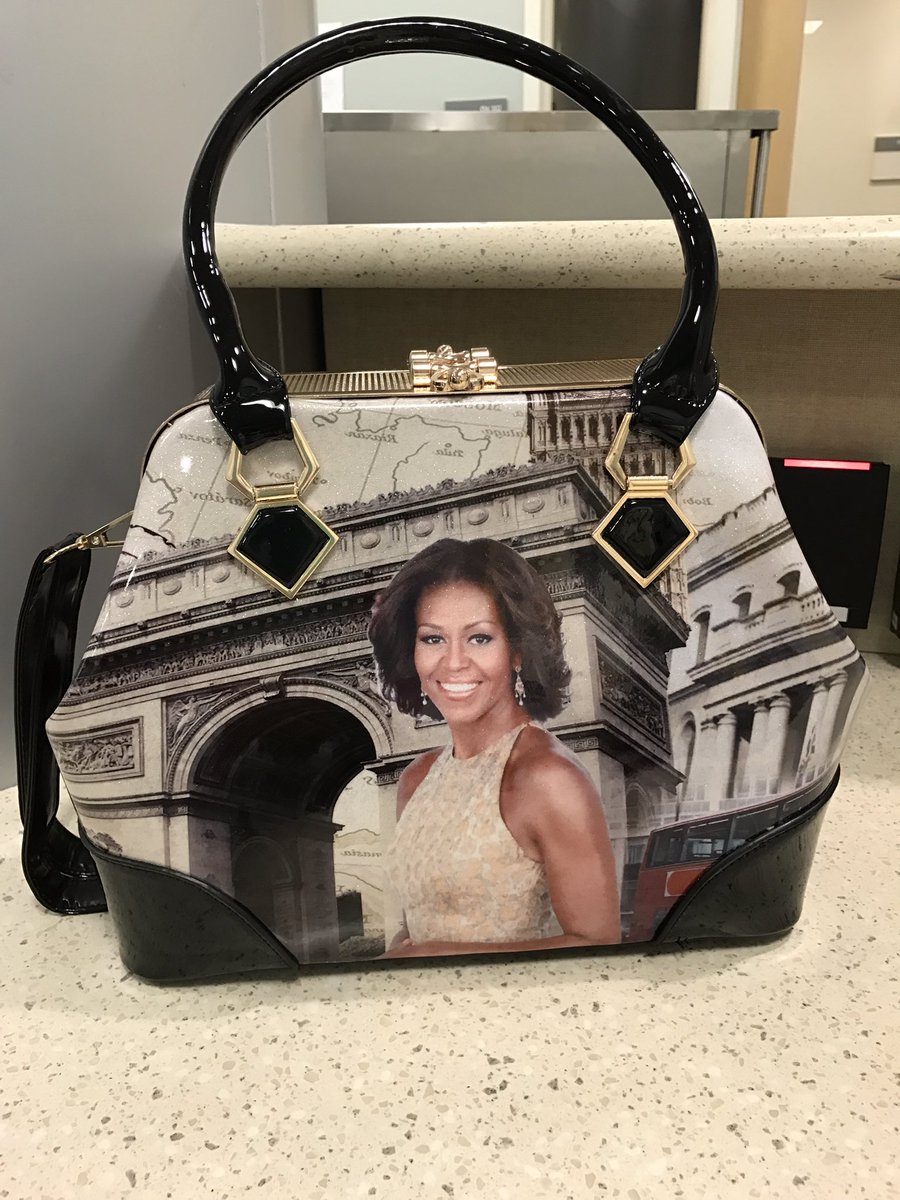 motherjonesrn's tweet photo. I wonder if it comes with a microphone #Trump #ObamaGate #wiretapping #NotMyHandbag #TooUgly #MAGA https://t.co/MOp7l6tXxi