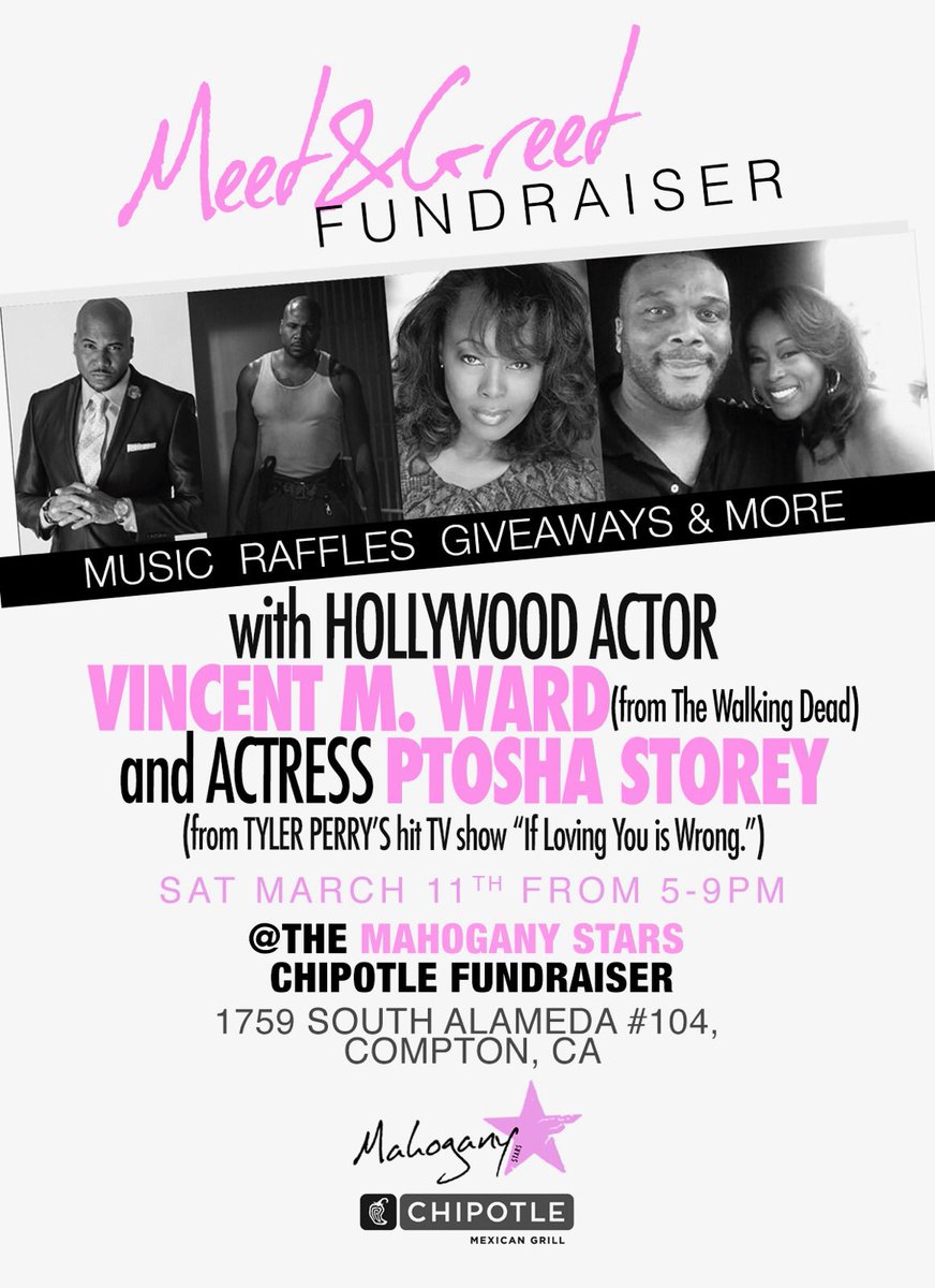MissGWC's tweet photo. @vincentmward @PtoshaStorey @Essence @ABC7 @BET @TheEllenShow @OWNTV @ILYIWonOWN @TheWalkingDead #mgwc #mahoganystarsinc https://t.co/Kbpy2XUNJn
