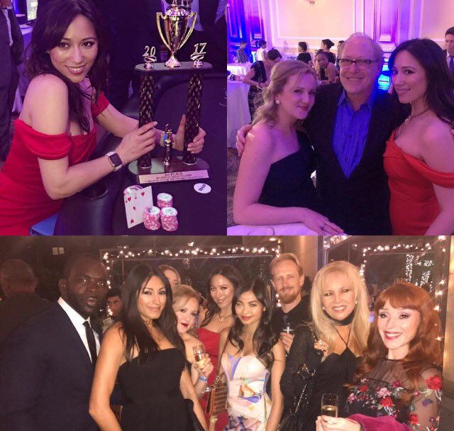 Rollin' with the Homies.. Thanks @jenniferneala &amp; <a href="/DannyZuker/">Danny Zuker</a> for being my Poker-mate dates! #dbpla #ABrighterFutureForChildren #PokerFace