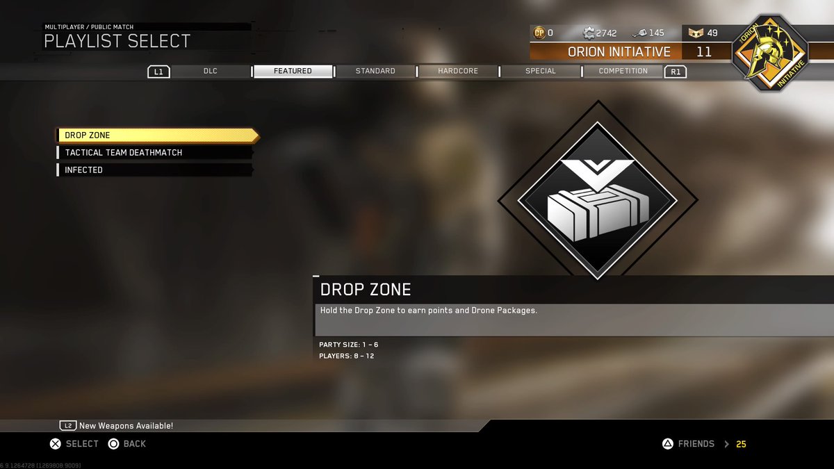 Brando212486's tweet photo. Drop Zone Weekend Playlist #PS4share #IWIntel #InfiniteWarfare https://t.co/iODMCtBu3M