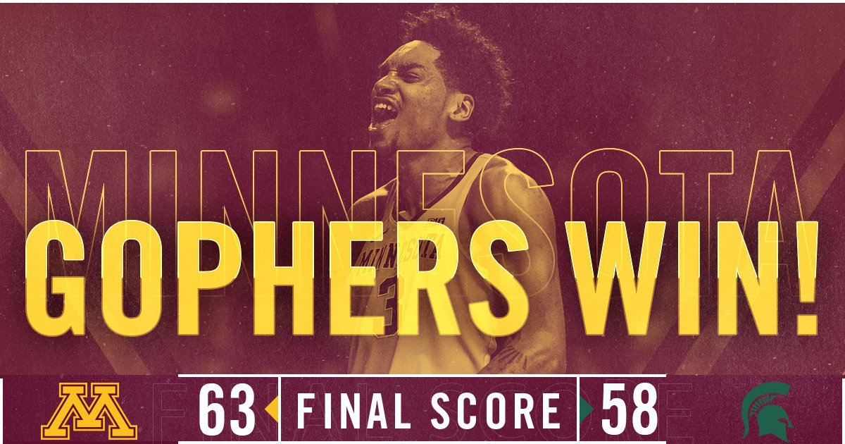 GopherMBB's tweet photo. For the first time since 2010, the #Gophers head to the #B1GTourney semifinals! https://t.co/x9K0yd3diN