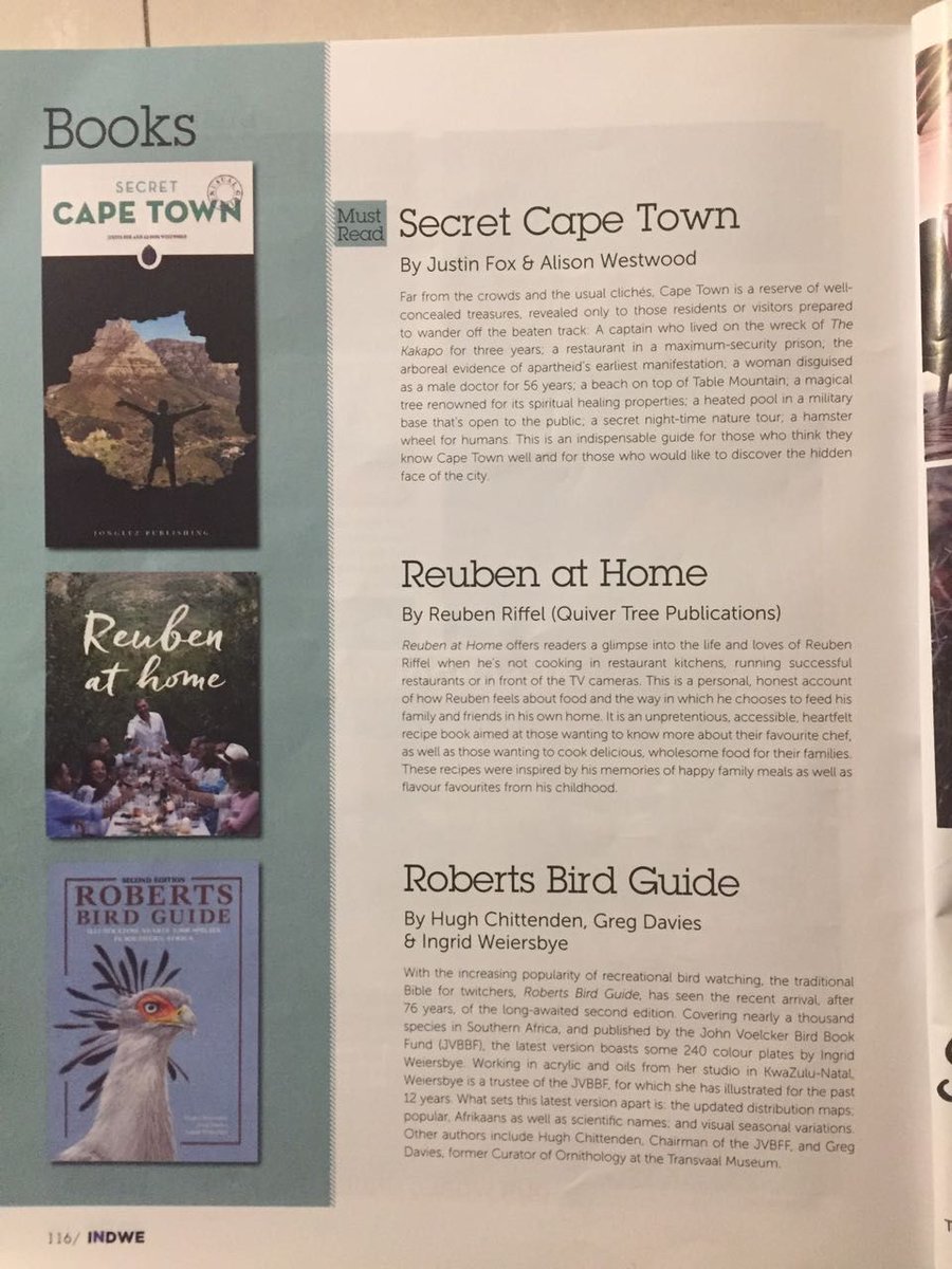 #Secret #CapeTown review in Indwe inflight magazine!