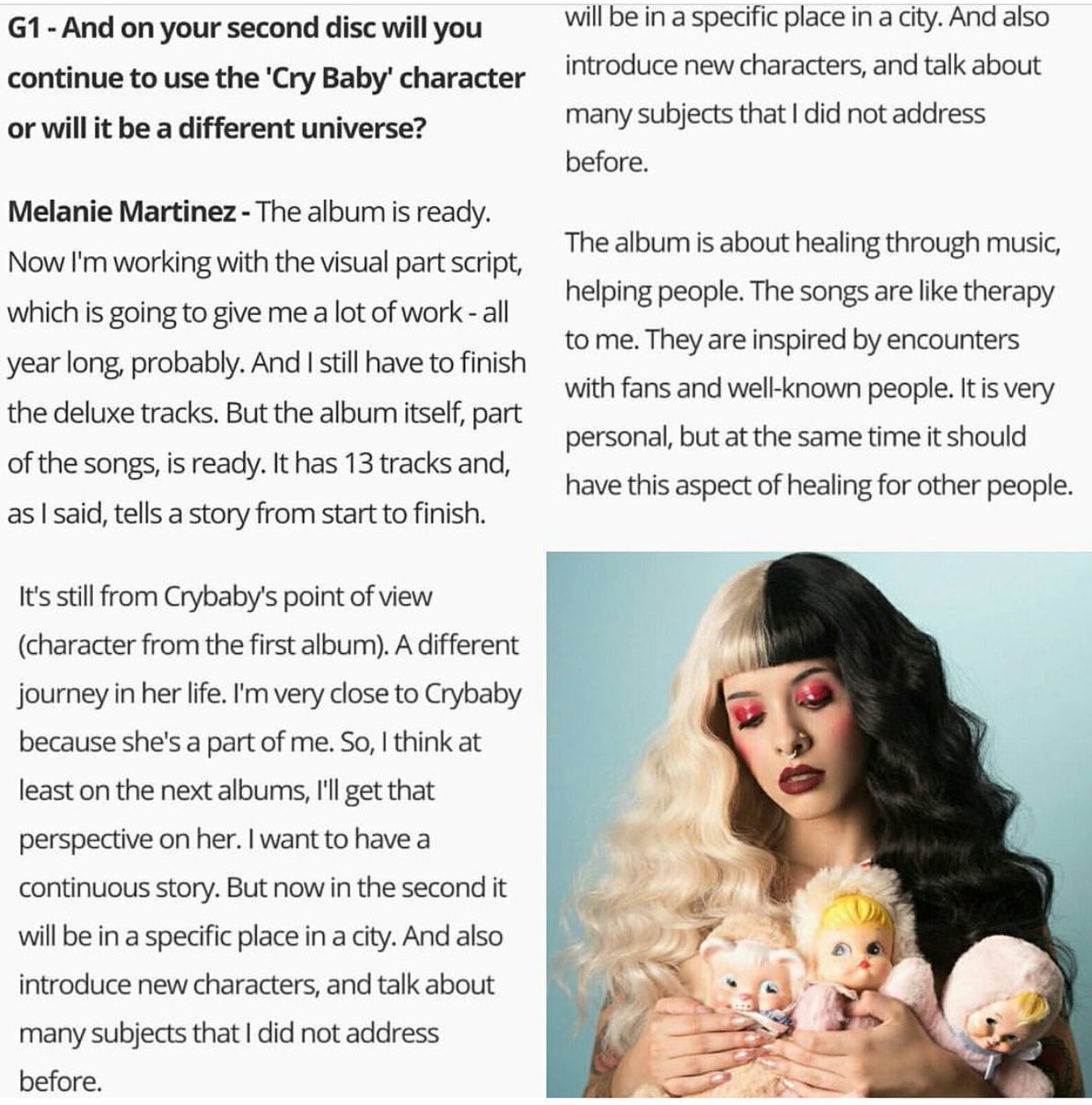 Melanie Martinez Ph Interview Melanie Talks About The Second Album