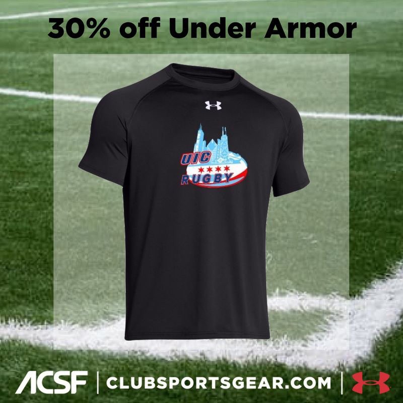 ACSFSports's tweet photo. Is your team playing in style? #uicrugby is! Get a 30% discount on Under Armor apparel at https://t.co/Rf47GUWjIN https://t.co/InVrWj1YRe