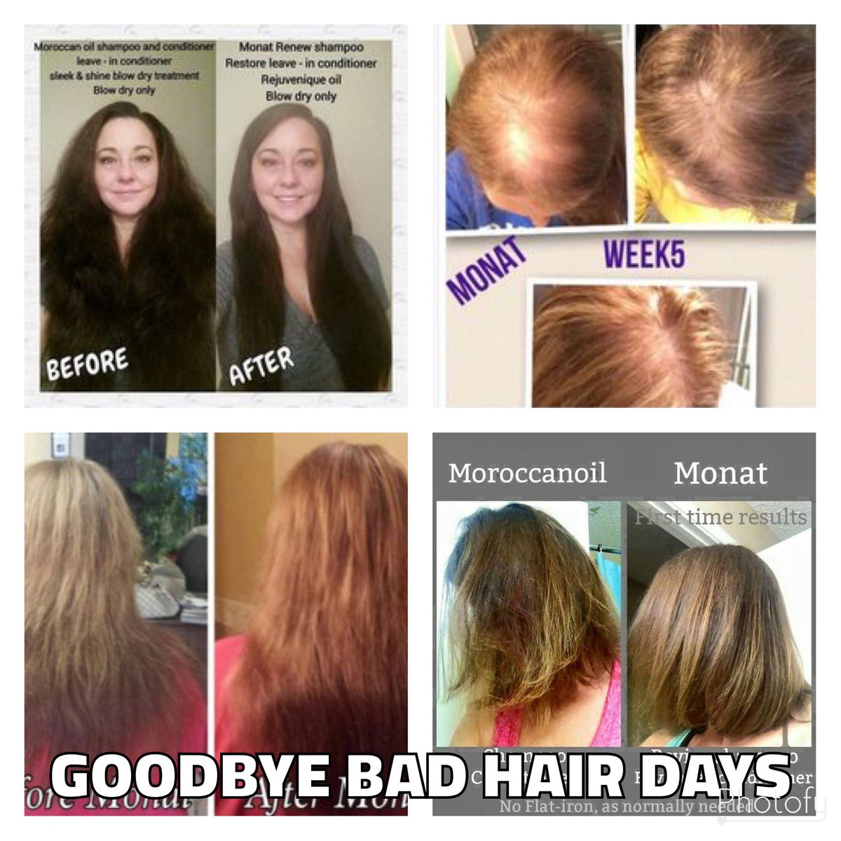 Hair solutions for everyone! #Monat #goodhairdayeveryday #ucan2