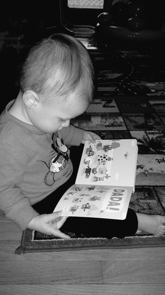 ARoshone's tweet photo. @jimmyfallon He loves reading this book! https://t.co/PxYI7fLEjM