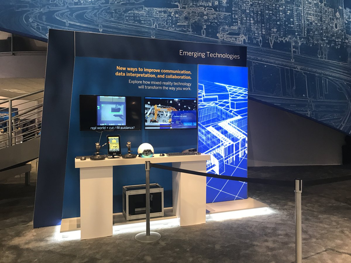 TrimbleCEC's tweet image. #Trimble Emerging Technologies on display @  @conexpoconagg incl. @HoloLens &amp;amp; @DAQRI smart helmet - N12067. #TrimbleConstruct #CONEXPOCONAGG