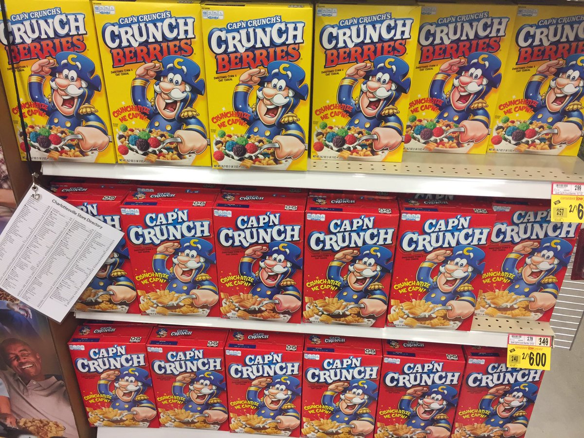 TravisKoshko's tweet photo. MUST. BUY. CRUNCH BERRIES. NOW. #SnowstormPrep https://t.co/X1gVS21kHo