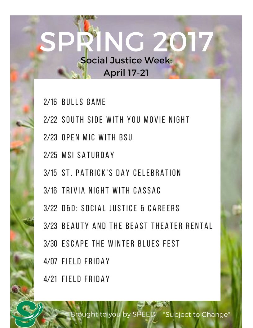 SPEEDchicago's tweet photo. We know everyone is enjoying spring break, but we have some awesome events coming up this week to look forward to! #catchthespeed https://t.co/xtjxrzSjn2