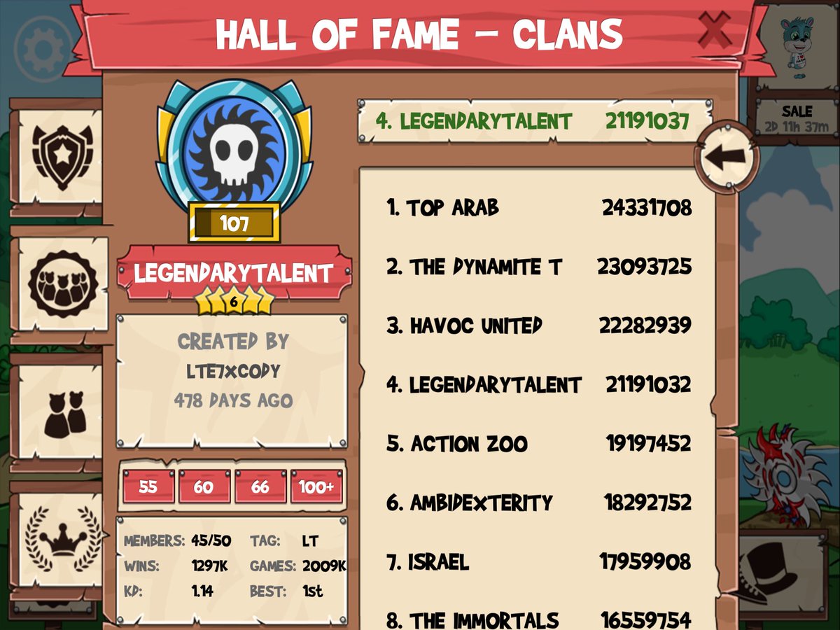 LTxFamily's tweet photo. LegendaryTalent (LT) is almost full, come and join the family! #FunRun2 #LT #LongLiveLT #TopClan https://t.co/8QXE4xgMZS