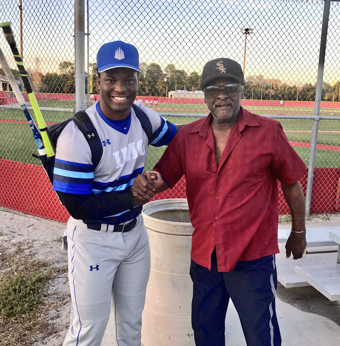 DickAllen_15's tweet image. Watching HS baseball in Clearwater. Looking forward to seeing IMG's Jordan Anthony suit up for @UMichFootball this fall @Jordan_LittleBO