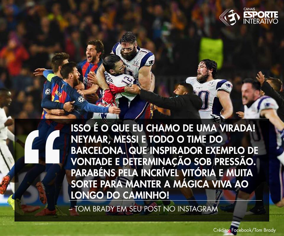 TNTSportsBR's tweet photo. Do dono da maior virada da história da @NFL para os donos da maior virada da @ChampionsLeague! GIGANTES! https://t.co/pCkklYrIl9