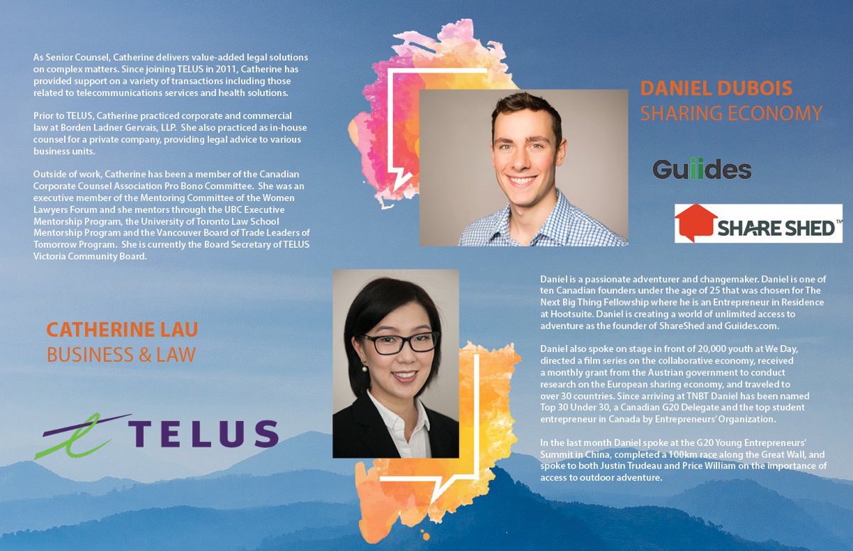 UBCMeInc's tweet photo. There's exactly one week until the conference! (Not that we're counting down or anything!) Read up on some of our amazing workshop speakers! https://t.co/KsC2jhFAgR