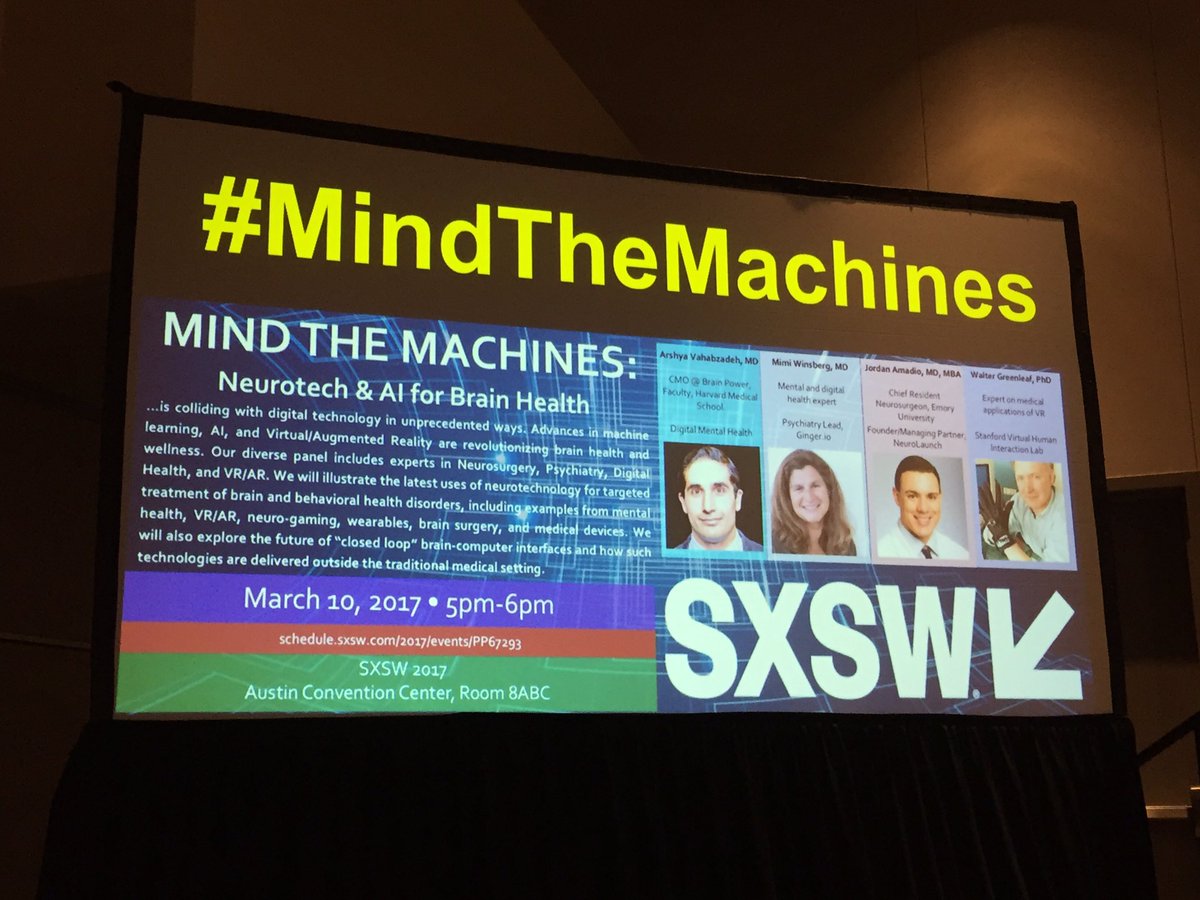 Aplicação de IA e Neurotech para tratamento de doenças mentais #MindTheMachines #SXSW #Hekima
