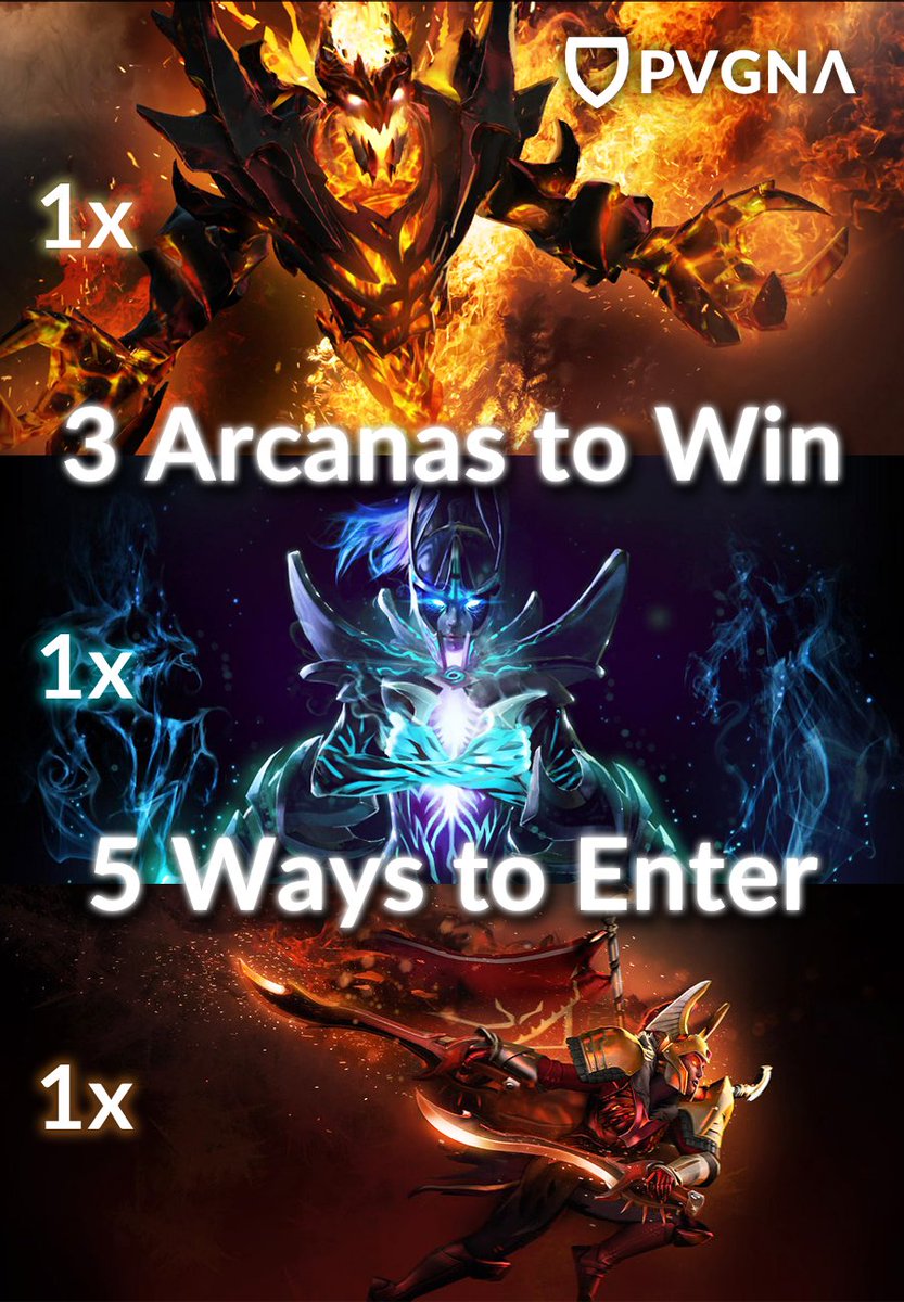 #KievMajor has us in the giving spirit
We are giving away 3 Arcanas
Use this link to enter in up to 5 different ways
gleam.io/t8EkL/pvgna-ar…