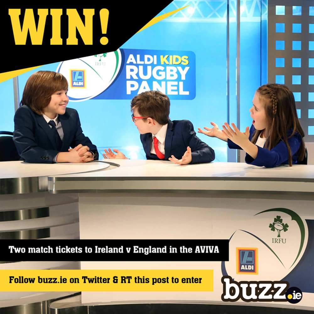 buzzdotie's tweet image. WIN tix for @IrishRugby vs. England at the @AVIVAStadium courtesy of @Aldi_Ireland. To enter Follow and R/T before midnight, Tues March 14.
