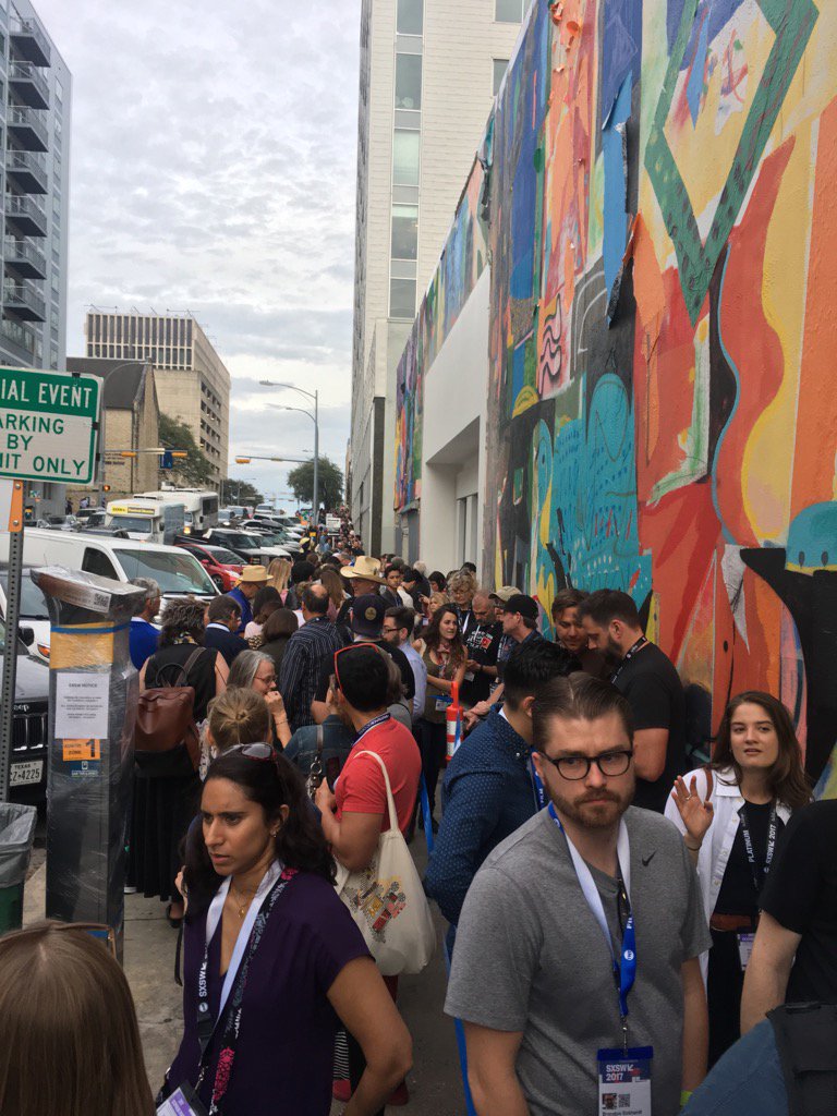 So this is what's known as an express line at SxSW...