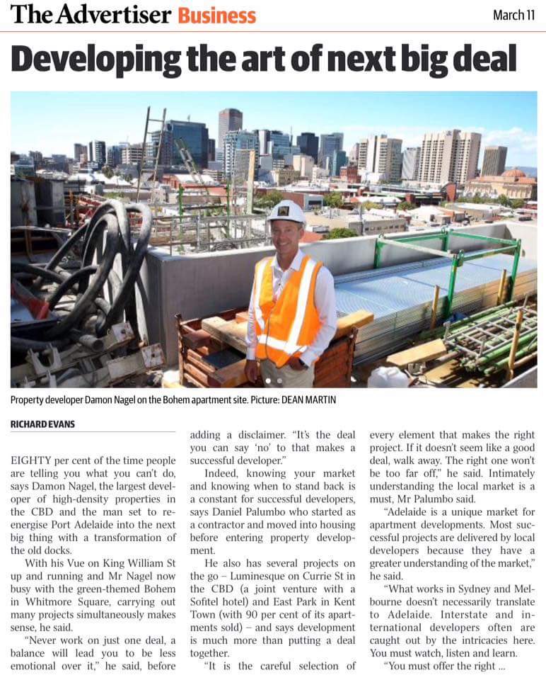 starfish_dev's tweet photo. Check out today's The Advertiser featuring our Starfish Developments and our project bohem. #delivering https://t.co/hrWTC0LhGQ