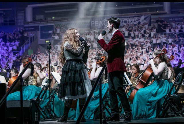 ZENAdonnelly's tweet photo. #PEACEPROMS17 photos @SSEBelfastArena thanX @AMPhotoStar 😊💗 https://t.co/VCW1K2eUGZ #Belfast #peace #proms 🎤🎸🎷🎻🎵🎸 https://t.co/06WX1nBWKp