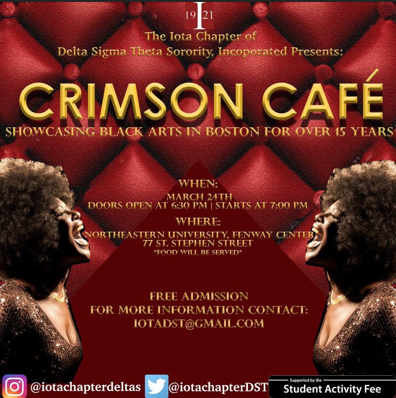 The Iota Chapter Deltas are excited to be giving you another incredible night of performing arts! You do not want to miss this free event! 🎭