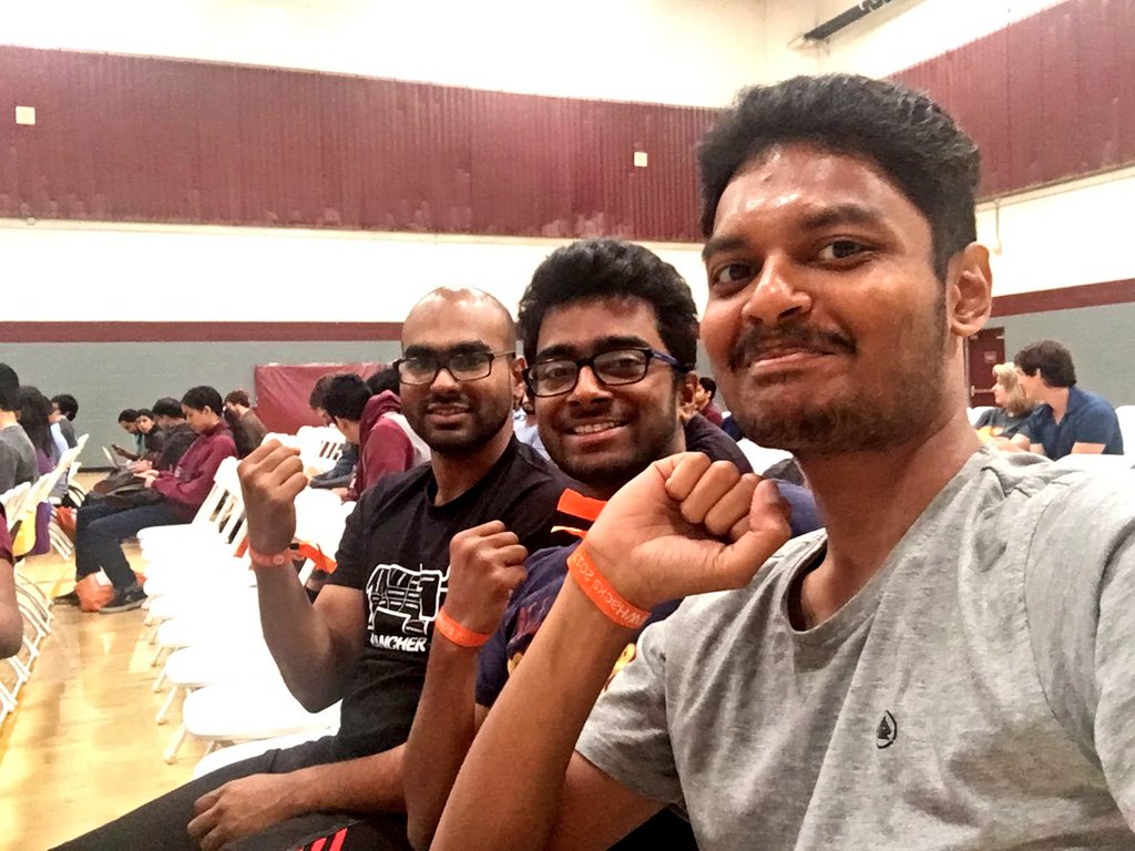 GirishRaman94's tweet photo. #firsttweet 
#SWHacks17 
#OpeningCeremony https://t.co/MtyCicxJqm