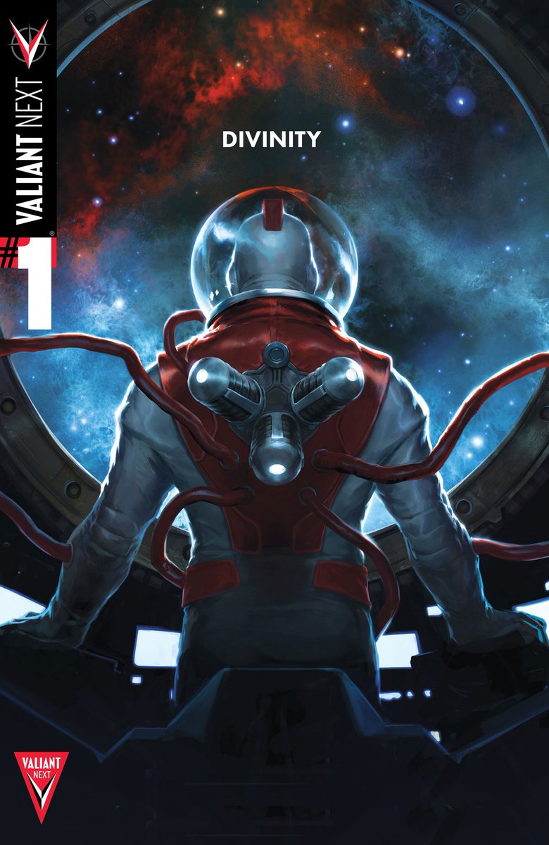 TomEAlexander's tweet photo. Comic haul for the day is all Valiant.  Ivar, Timewalker Vol. 1, Divinity, Ninjak Vol. 1, and Britannia. https://t.co/3ldsKKTNmv