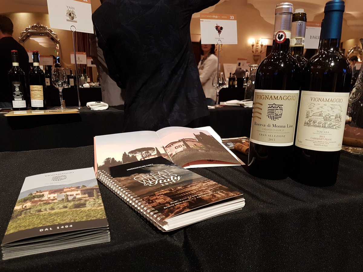 IVignamaggio's tweet photo. Here we are! Ready to start...come and taste #vignamaggio #greatwinesofitaly #drinkgreatwine https://t.co/Vb89nXCPmt