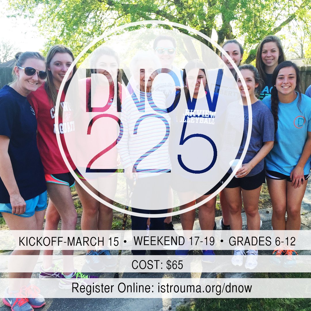 ibc_students's tweet photo. This time next week, check-in will start for #DNOWistrouma - woohoo! You still have time to register - check the link in our bio. #DNOW225 https://t.co/n3WrzfiZVU