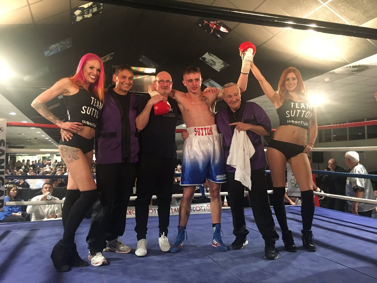 CCs_Bristol's tweet photo. Big congratulations to Aaron Sutton winning his first pro fight tonight! Super proud to be a sponsor #RingGirls #ProFight #TeamSutton https://t.co/sJZrtBN1Uo