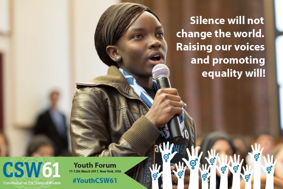 Saturday: #YouthCSW61 gets underway in NYC. Follow  <a href="/UNWOMEN4Youth/">UN Women with Youth</a> <a href="/YouthForumCSW/">CSW61 Youth Forum</a> &amp; see: unwo.men/S8mf309MR6a