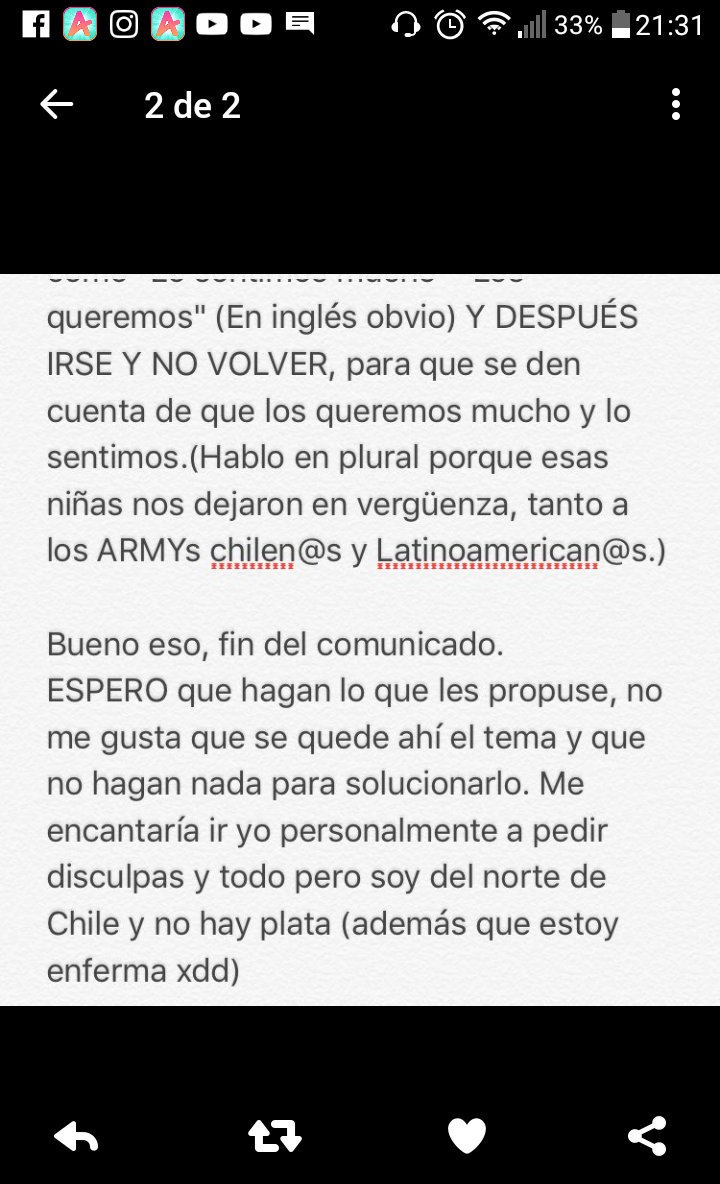 minluvz's tweet photo. #BTSinChile difundan esto xfa.
#WeSorryBTS https://t.co/tnMuOSVf2Z