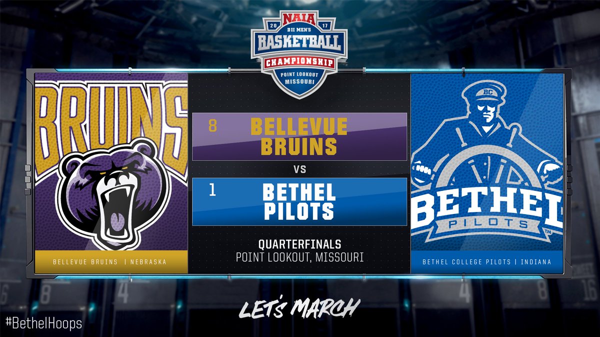 BethelHoops's tweet photo. BREAKING: #BethelHoops will play Bellevue University (Neb.) on Saturday at 6:00pm ET in the #NAIADIIMBB Quarterfinals. https://t.co/74BbvrKphD