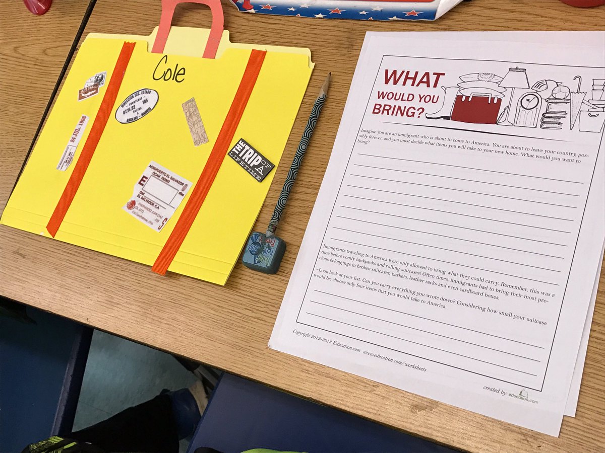 What would you bring ? #immigrantionunit