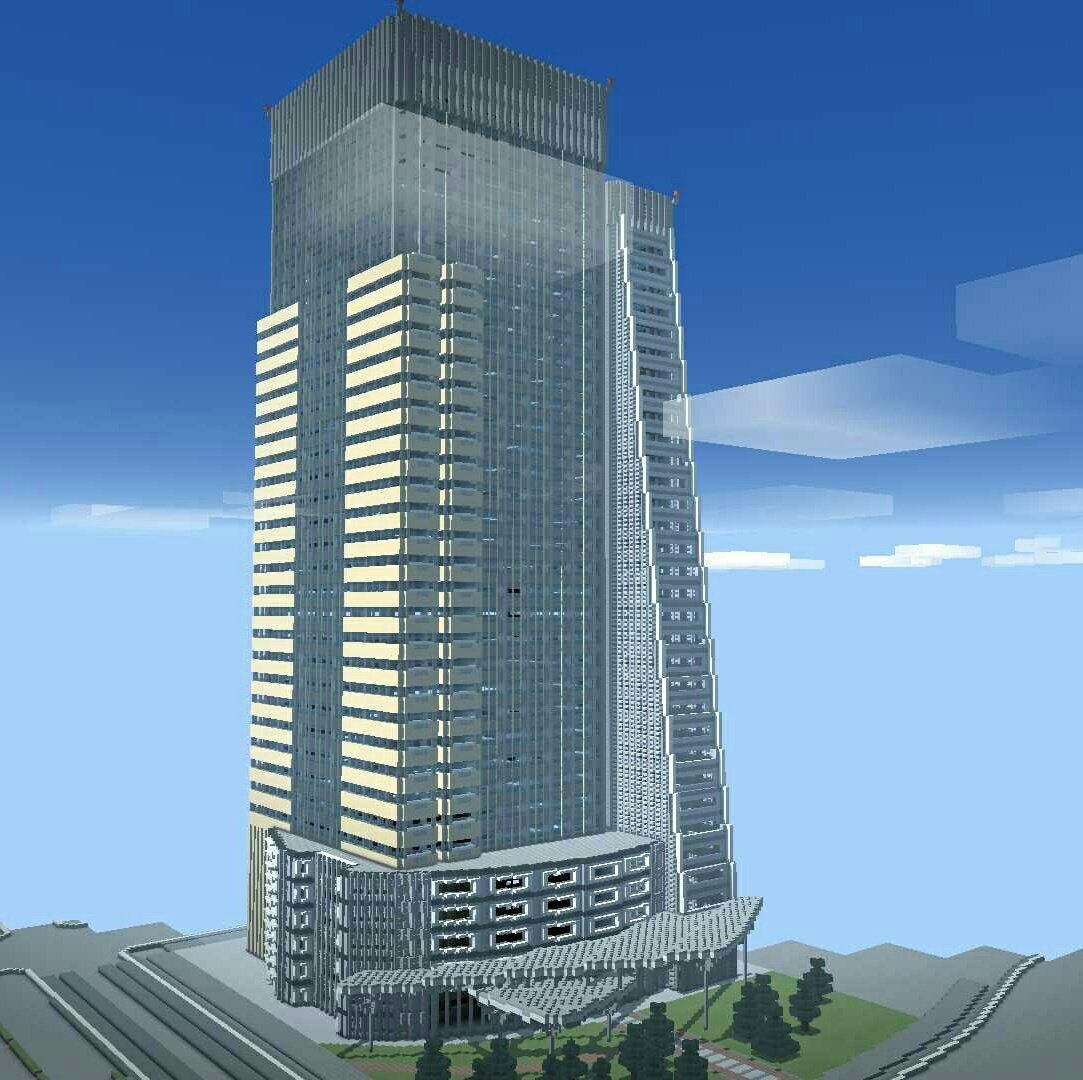まっきぃ Ar Twitter 駅前に高さ0ｍの超高層ビルを建てました 今までで一番大きい建築です デザイン的にもかなり良いのが出来たんじゃないかなと思います Minecraft建築コミュ Minecraft都市計画 Minecraft都市開発部 T Co Qkzboosadf