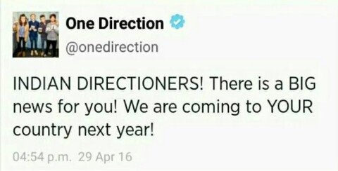 indiacalling1d's tweet photo. Waiting for this day since the beginning of time
#IndianDirectioners #IndiaCalling1D #Project1DToIndia https://t.co/TiyH3DBuLA