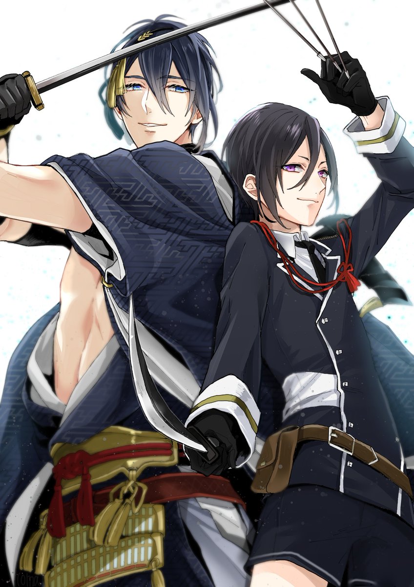 刀剣乱舞 戦場で背中を預け合う三日月と薬研くん とある審神者 とうらぶ速報 刀剣乱舞まとめブログ