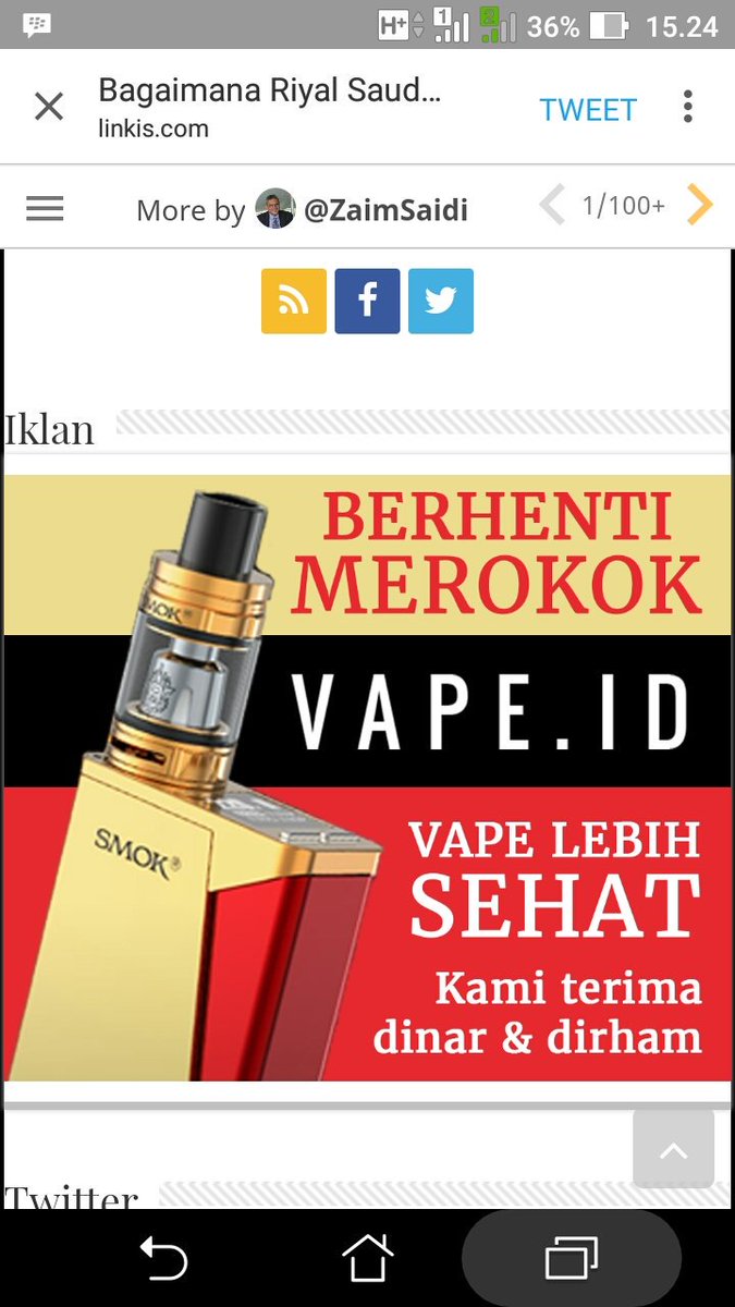 djouhan2015's tweet photo. @ZaimSaidi mengapa mempromosikan vape? Apakah ini sehat? Sesuai sunah? https://t.co/GDE47cCWXj